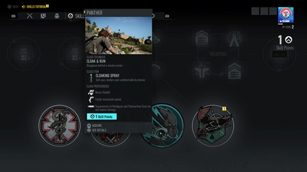 menu ghost recon