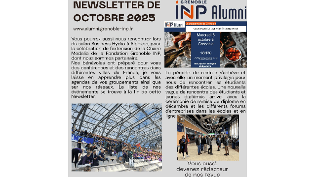 Newsletter d'octobre 2025