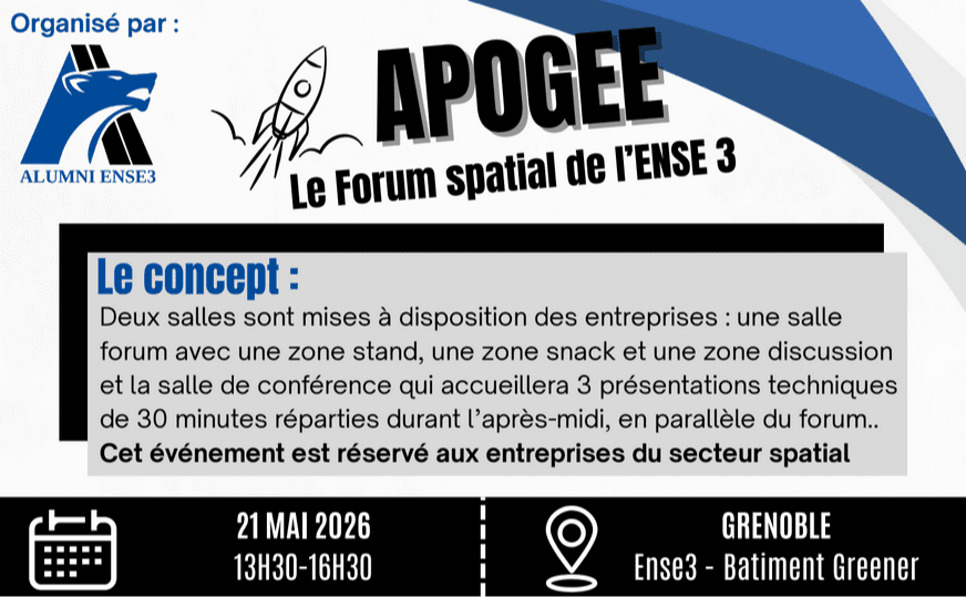 Forum spatial de Grenoble INP-Ense3, UGA 