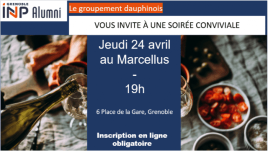 Afterwork avec le groupement dauphinois, jeudi 24 avril