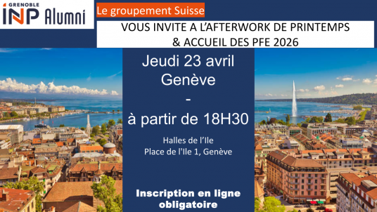 Afterwork de printemps & Accueil des PFE 2026 - Suisse