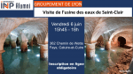 Visite de l'Usine des Eaux de Saint-Clair
