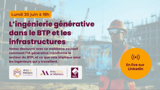 Webinaire d'Arts et Métiers Alumni L’IA générative entre dans les projets d’ingénierie du BTP